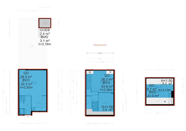 Floor plan - Oosthuizenstraat 9, 1023 TW Amsterdam 